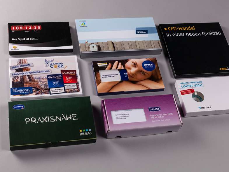 Verschiedene Mailingkartonagen Verschiedene Mailingkartonagen
