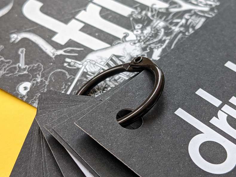 Rezeptkarten fritz-kola Metallring