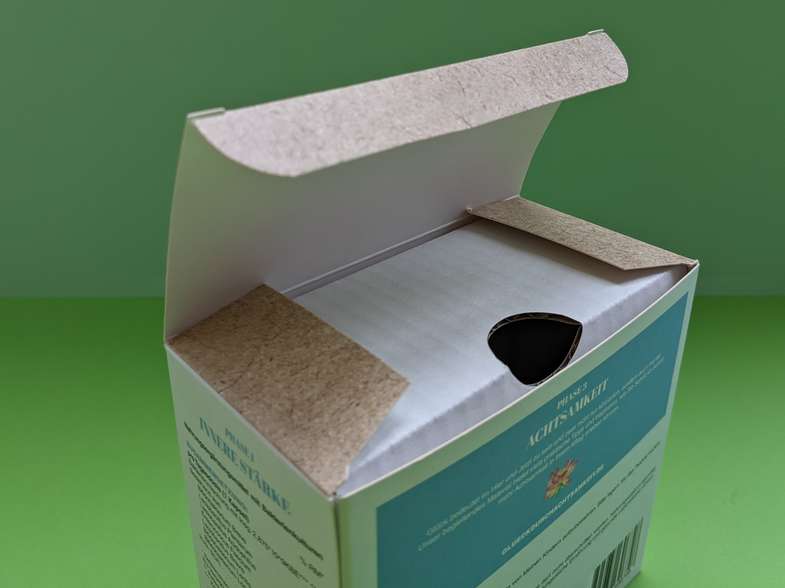Faltschachtel mit Schutzpolster